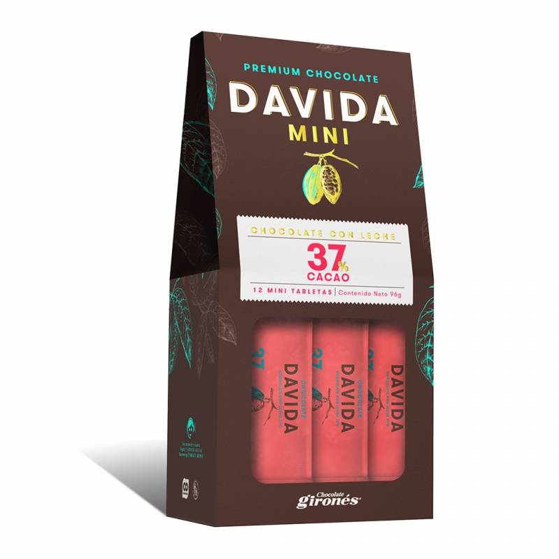 Mini Barras 37% Cacao DAVIDA