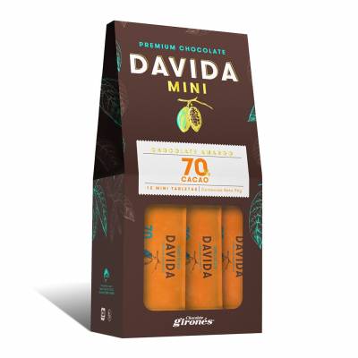 Mini Barras 70% Cacao DAVIDA