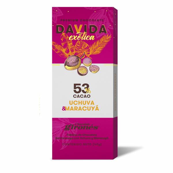 Barra Maracuyá y Uchuva 53% cacao DAVIDA