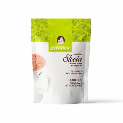 Cacao en Polvo con Stevia Girones