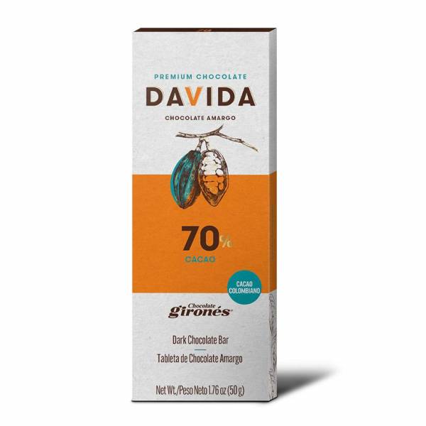 Barra 70% cacao DAVIDA