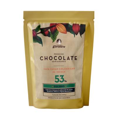 Cobertura de Chocolate Semiamargo 53% Cacao